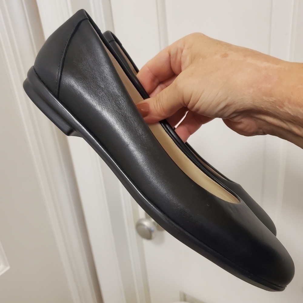 SAS Scenic Leather Ballet Style Black Flats Size 8, classic, Business Casual - Picture 12 of 14